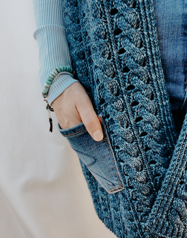 Denim Bertekstur Rajutan